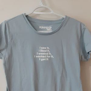 sky blue graphic tee - Penneshoppe